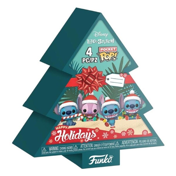 Lilo & Stitch - Holiday Tree Box Pocket Pop! 4-Pack