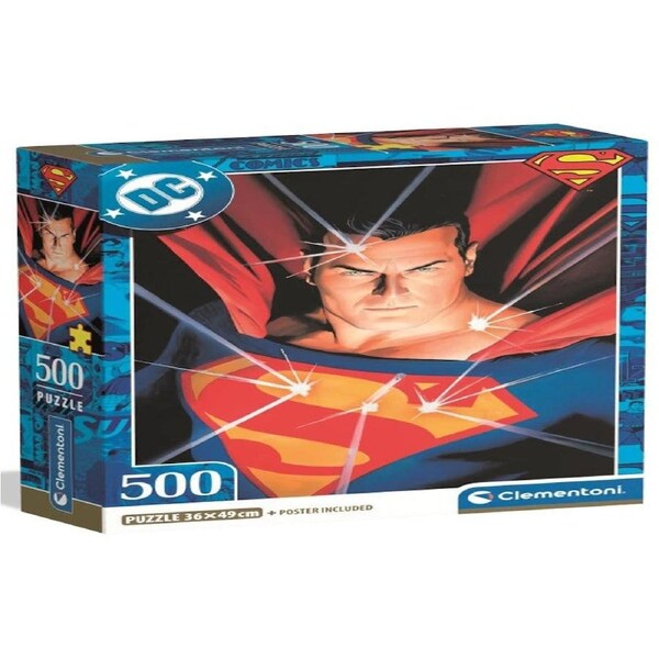 Clementoni Puzzle Superman Poster Included 500 Pieces