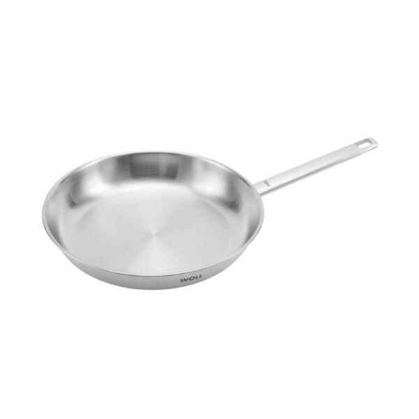 Woll Steel Frypan Premium 18/10 Stainless 28cm Silver