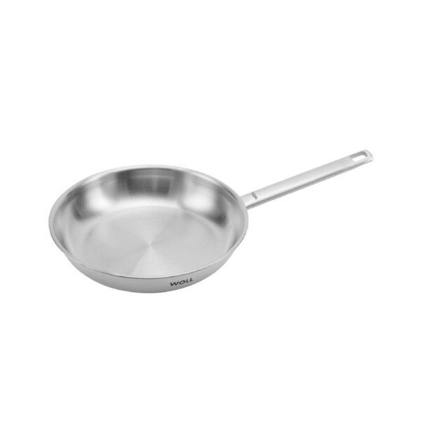 Woll Steel Frypan Premium 18/10 Stainless 24cm Silver