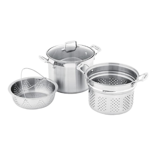 Scanpan Multipot Stainless Steel 24cm 7.2L Cookware Set Pack of 3
