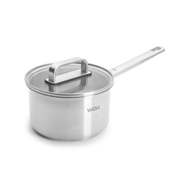 Woll Steel Saucepan w/ Lid Premium 18/10 Stainless 16cm 1.8L Silver