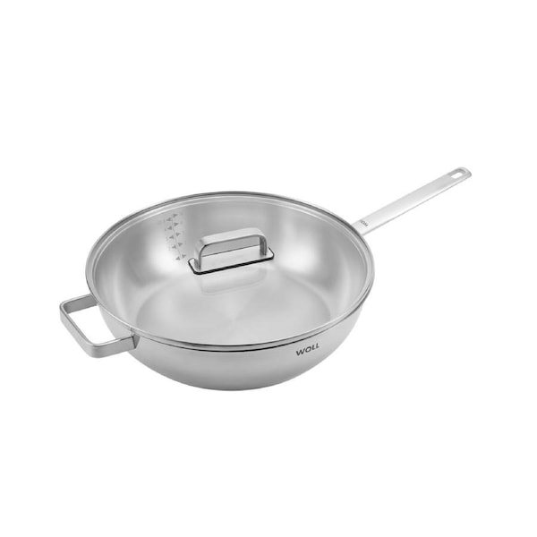 Woll Steel Saute Pan w/ Lid Premium 18/10 Stainless 32cm 6.1L Silver