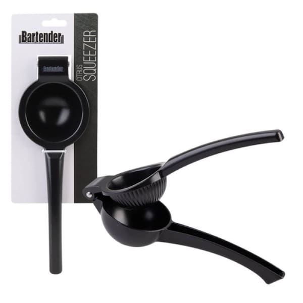 Appetito Bartender Citrus Squeezer Juice Extractor Manual Presser Matte Black
