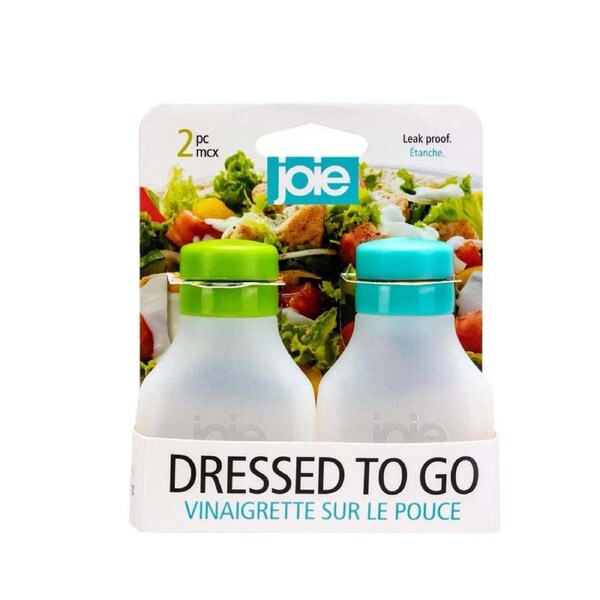 Joie Mini Condiment Bottles w/ Coloured Seal Caps Assorted Pack of 2