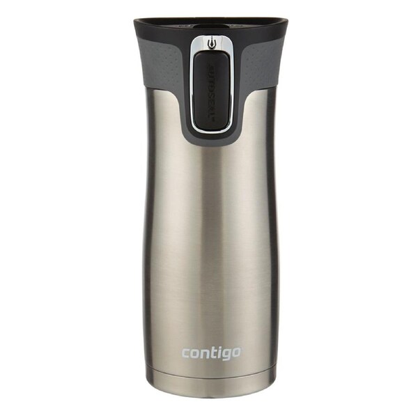 Contigo Westloop Travel Mug Autoseal Leak Proof Thermal Insulated Silver 473ml