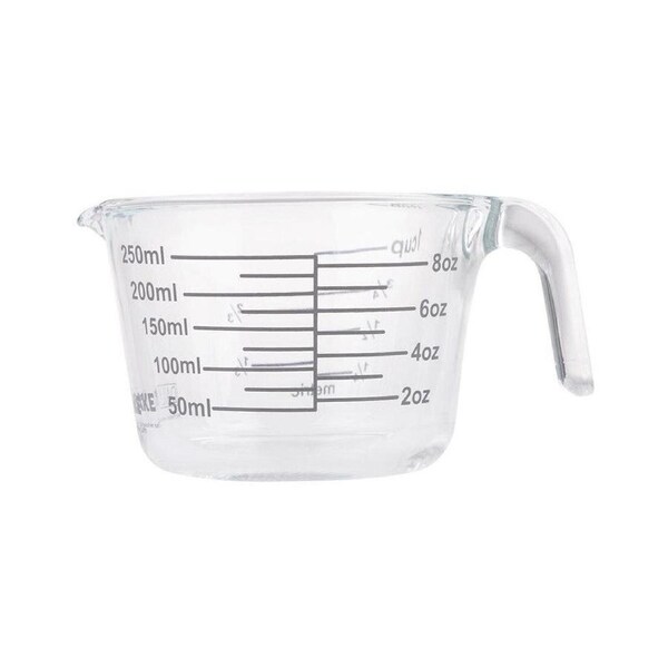Daily Bake Glass Measure Jug Durable Borosilicate 250ml Cup