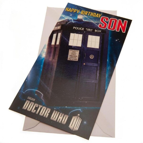 Doctor Who Birthday Card Son