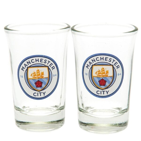 Manchester City FC 2pk Shot Glass Set