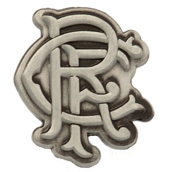 Rangers FC Antique Silver Scroll Crest Badge