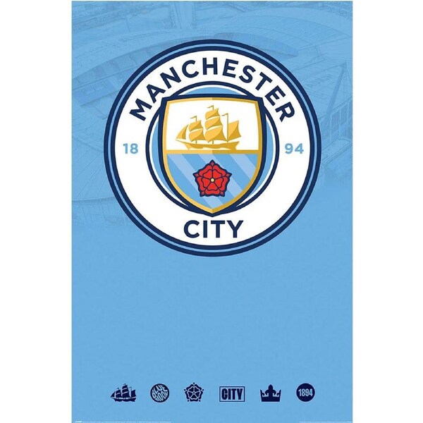 Manchester City FC Crest Poster 162