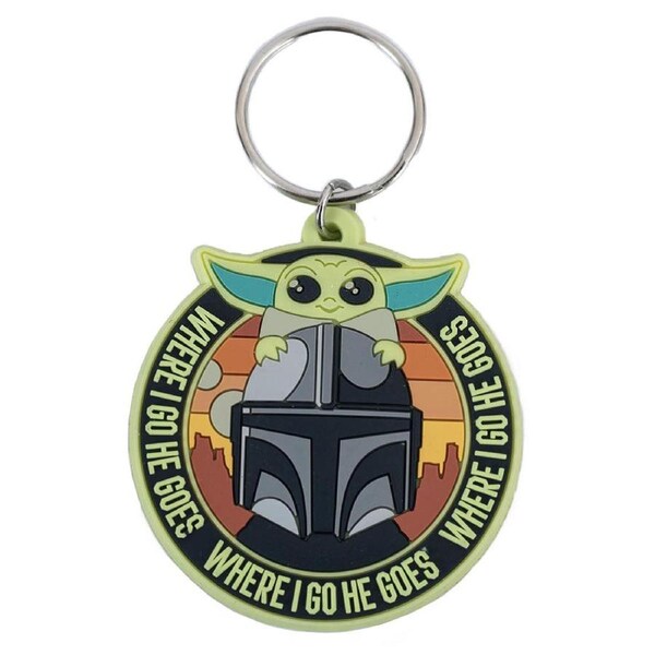 Star Wars: The Mandalorian Grogu & Mando PVC Keyring