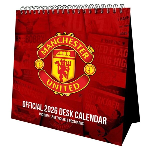 Manchester United FC Desktop Calendar 2026