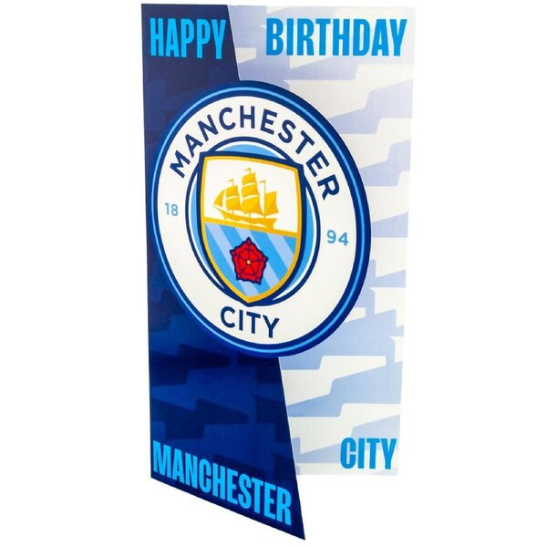 Manchester City FC Crest Birthday Card