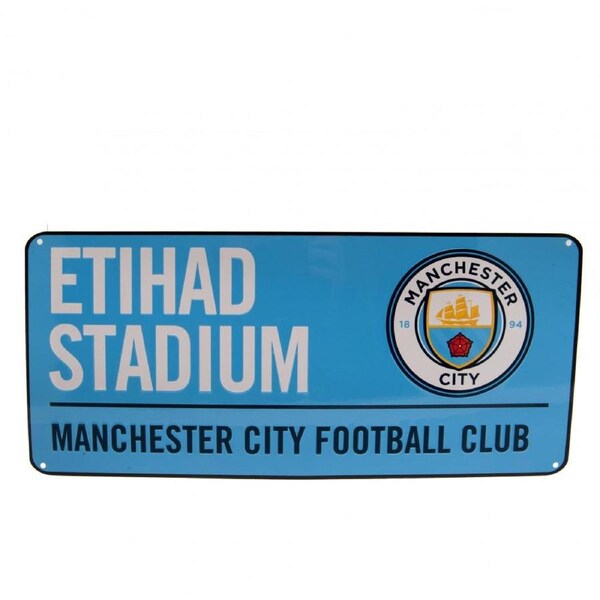 Manchester City FC Colour Street Sign