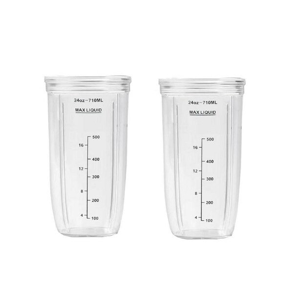 2 Pack 24oz Cup Replacement Part NutriBullet Blender Combo 1200w 1000w