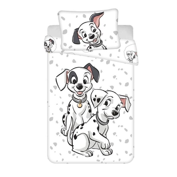 Disney 101 Dalmatians Puppies Cotton Quilt Cover Set Toddler Bed Size
