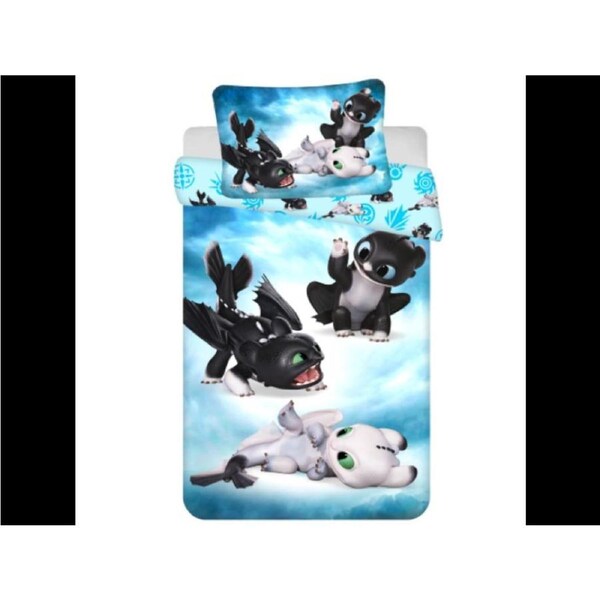 Dreamworks How To Train Your Dragon Cotton Quilt Cover Set Toddler Bed Size
