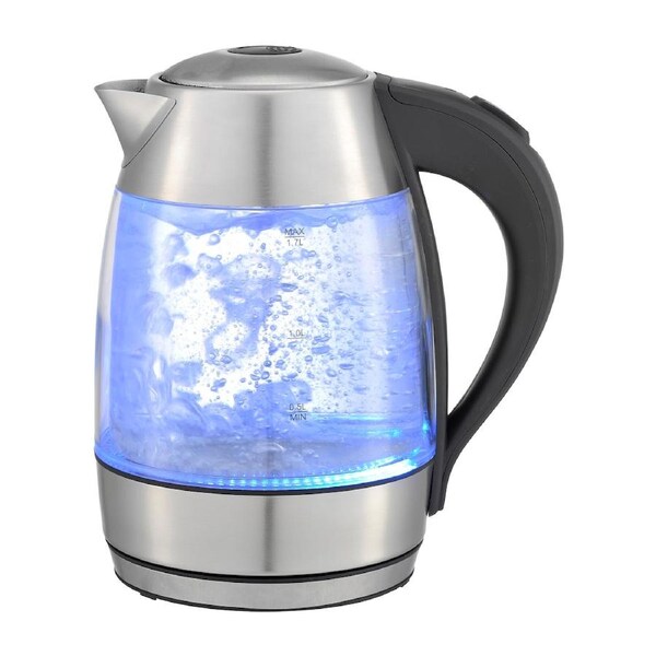 Kitchen Couture 1.7l Double Wall Glass Kettle with Thermoguard™ Protection