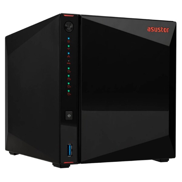 Asustor Intel Celeron N5105 Quad Core Jasper Lake 2.0 GHz 4GB RAM Tower NAS (AS5404T)