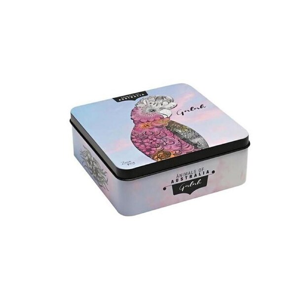 Banksia Red Galah Decorative Tin w/Macadamia Butter Finger Biscuits 150g