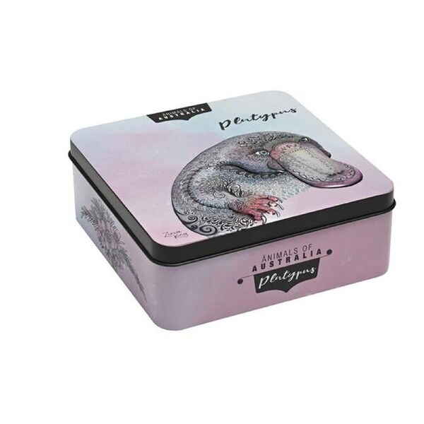 Banksia Red Platypus Decorative Tin w/Macadamia Butter Finger Biscuits 150g