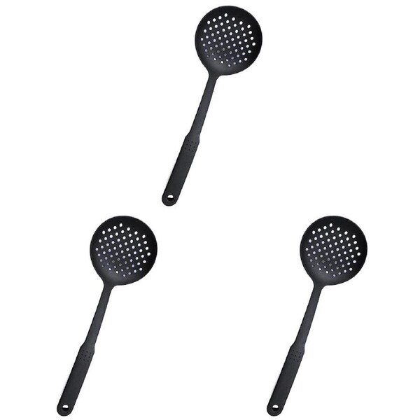 3PK Classica Non-Stick Nylon Wok Turner w/Strain Holes Kitchen Utensil 33cm