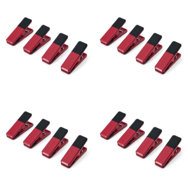 4x 4pc KitchenAid Kitchen Clips Pantry Accessory Seal Food Bags Empire Red