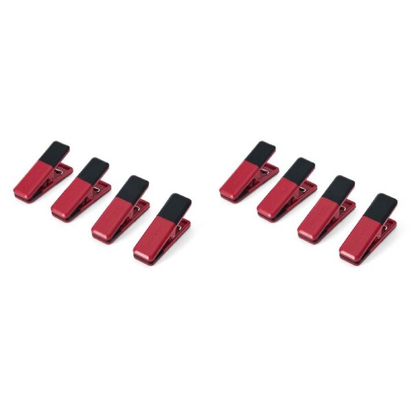 2x 4pc KitchenAid Kitchen Clips Pantry Accessory Seal Food Bags Empire Red
