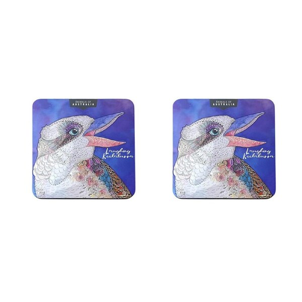 2PK Banksia Red Kookaburra Decor Tin w/Lemon Myrtle Butter Finger Biscuits 150g