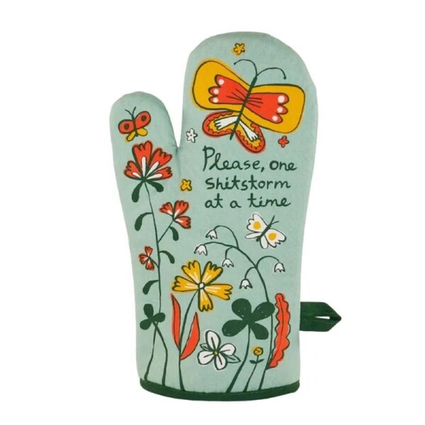 Blue Q Oven Mitt - Please, One Shitstorm At A Time