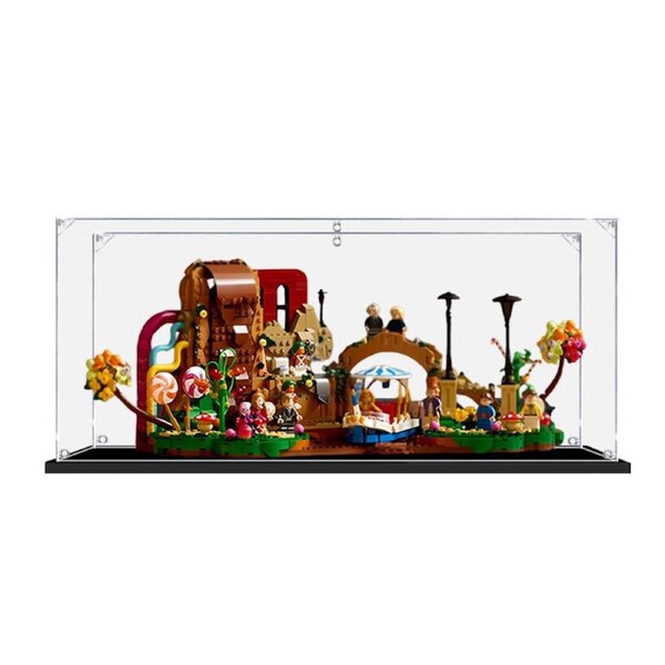 Acrylic Display Case for LEGO 21360 Ideas Willy Wonka & the Chocolate Factory Figure Storage Box Dust Proof Glue Free