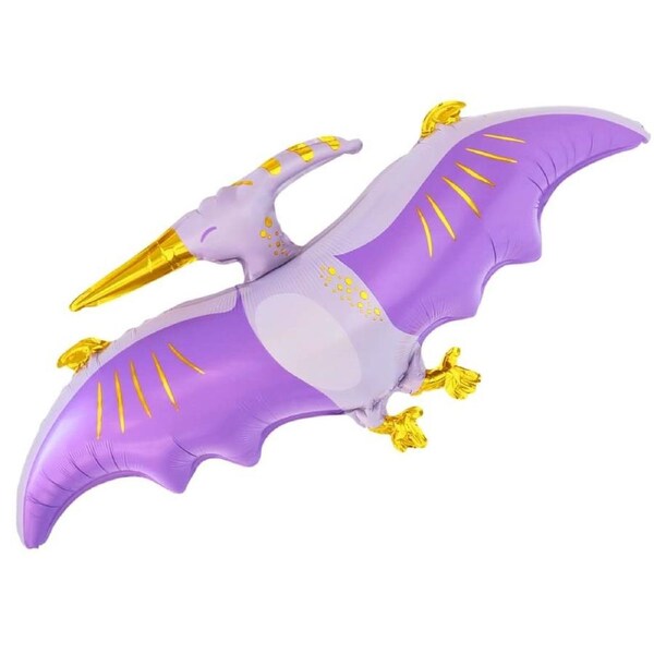 Jumbo Purple Pterosaur Dinosaur Foil Balloon