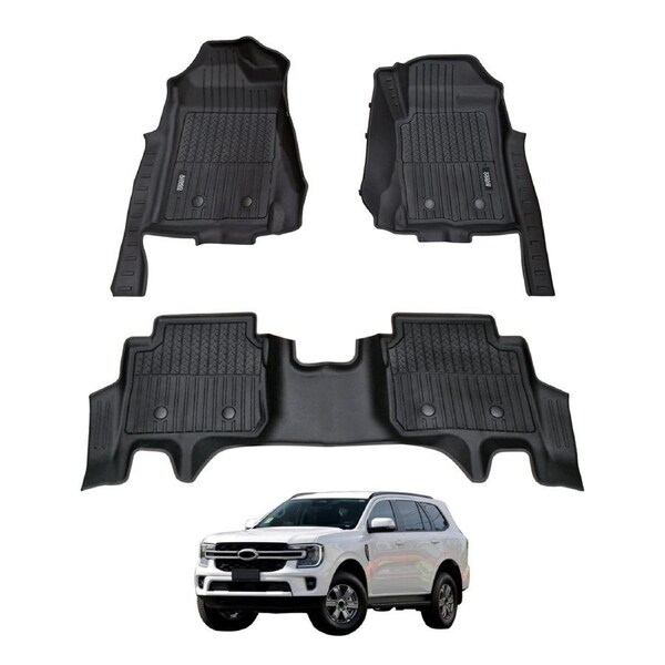 7D Injection Floor Mats for Ford Everest 2022-Onwards