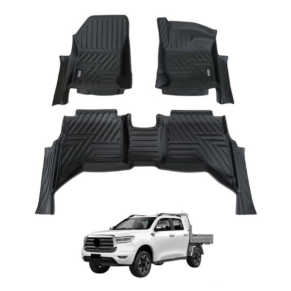 5D Car Floor Mats for GWM Cannon 2020-Onwards without Storage Room