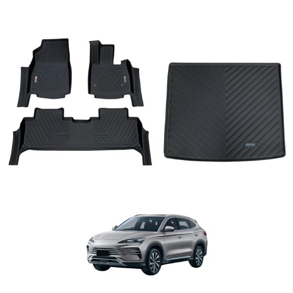5D Car Floor Mats Boot Liner for BYD SEALION 6 2024-Onwards
