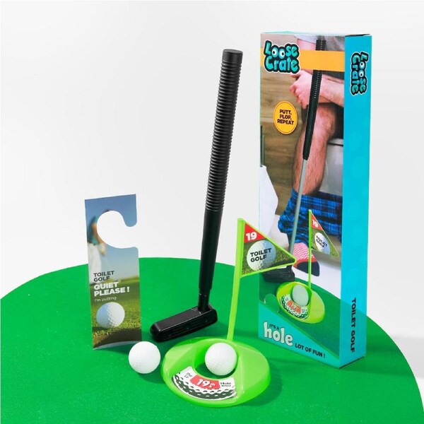 Loose Crate Novelty Toilet Golf Game