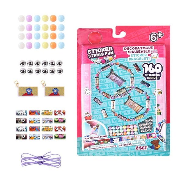 HOLALA Wearable Sticker Set 160 Mini Stickers with Bracelets | Woolworths