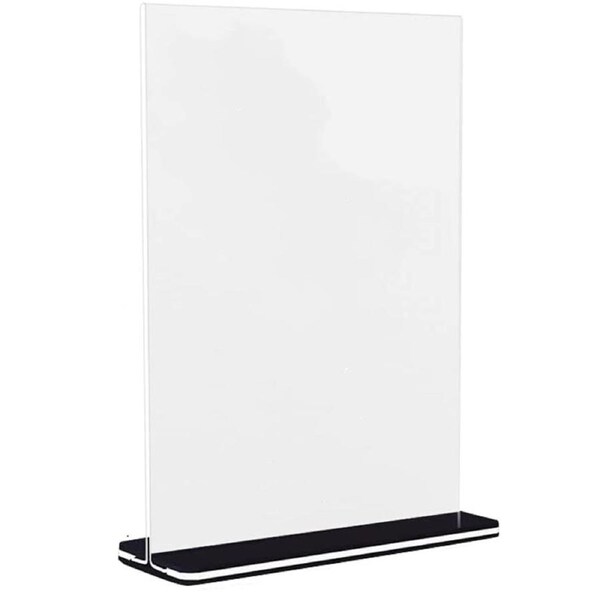 6 X A6 PORTRAITDouble Sided POS Sign Holder Acrylic Retail Display Stands Menu