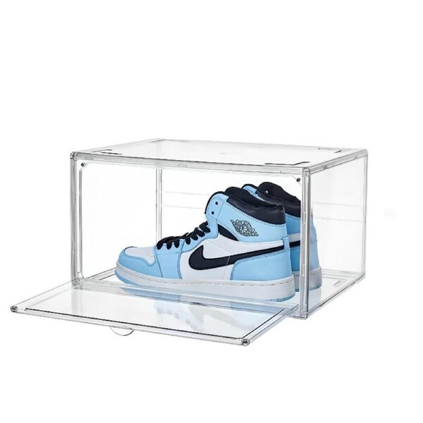 3X Premium Sneaker Acrylic Display Shoe Box Storage Case Clear ...