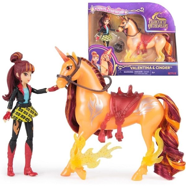 Unicorn Academy The Power of Friendship Small Doll and Unicorn - Valentina and Cinder