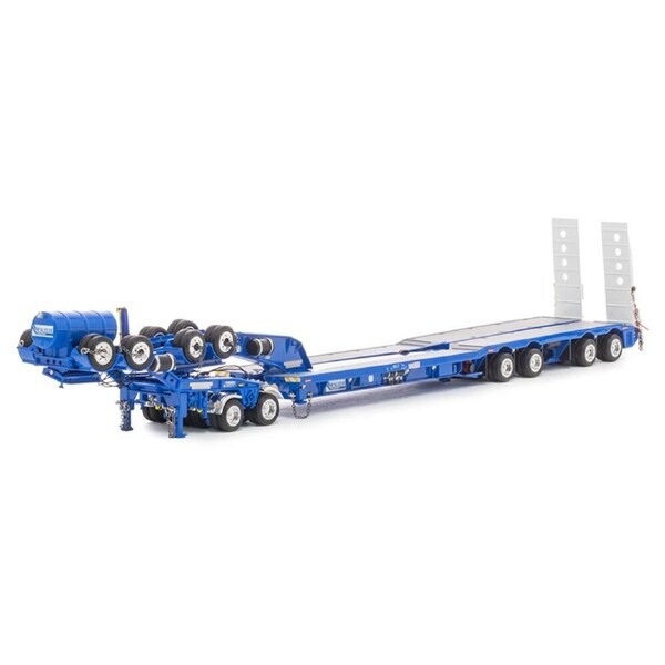Drake 1:50 4x8 Drop Deck Hydraulic Swingwing G/N Trailer & 2x8 Dolly Light Blue
