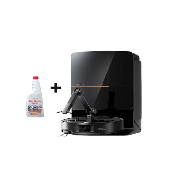 Roborock Saros Z70 Robot Vacuum with OmniGrip Mechanical Arm - Black + Free Roborock Floor Cleaner