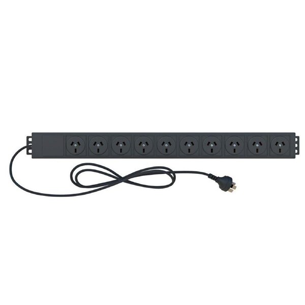 REDBACK RACKS SB-0810 Power Distribution Unit 10-Way Vertical 10A