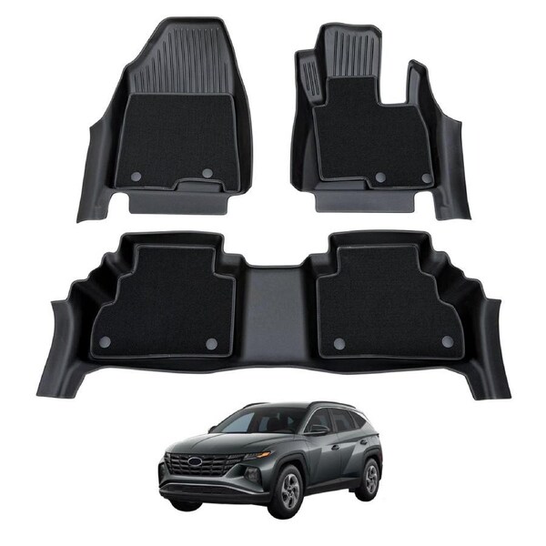 Double-Layer Car Floor Mats for Hyundai Tucson 2021-Onwards