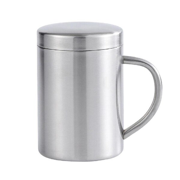 400ml Thickened Double Layer Insulated Stainless Steel Cup Portable Durable