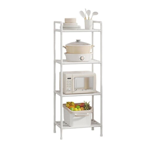 Multi-Layer Kitchen Storage Rack with Adjustable Feet and 38cm Layers