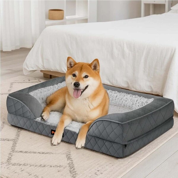 Pawz Orthopedic Pet Bed Dog Memory Foam Cushion Calming Mat Washable XLL