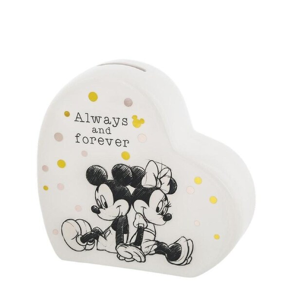 Enchanting Disney Money Bank 15cm Mickey & Minnie, Whitehill A30576
