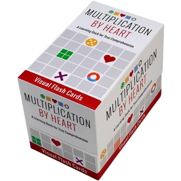 Math for Love : Multiplication by Heart Visual Flash Cards, Ages 8+ years
